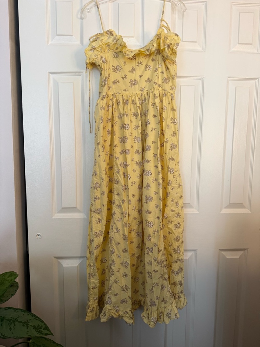 Doen Wendelin Yellow Floral Maxi Dress